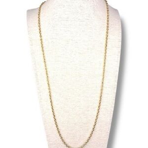 Vintage Avon Gold Chain Necklace 26” Classic Elegant Gift